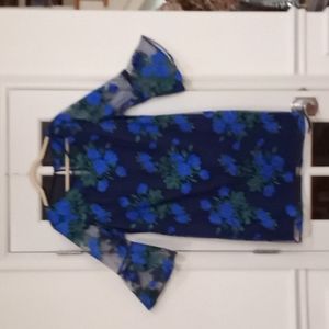 LESLIE FAY size 16 dress. Navy.